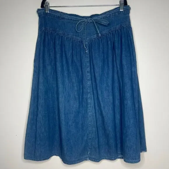 OshKosh B'gosh Denim Midi Skirt in Blue - Picture 2 of 13